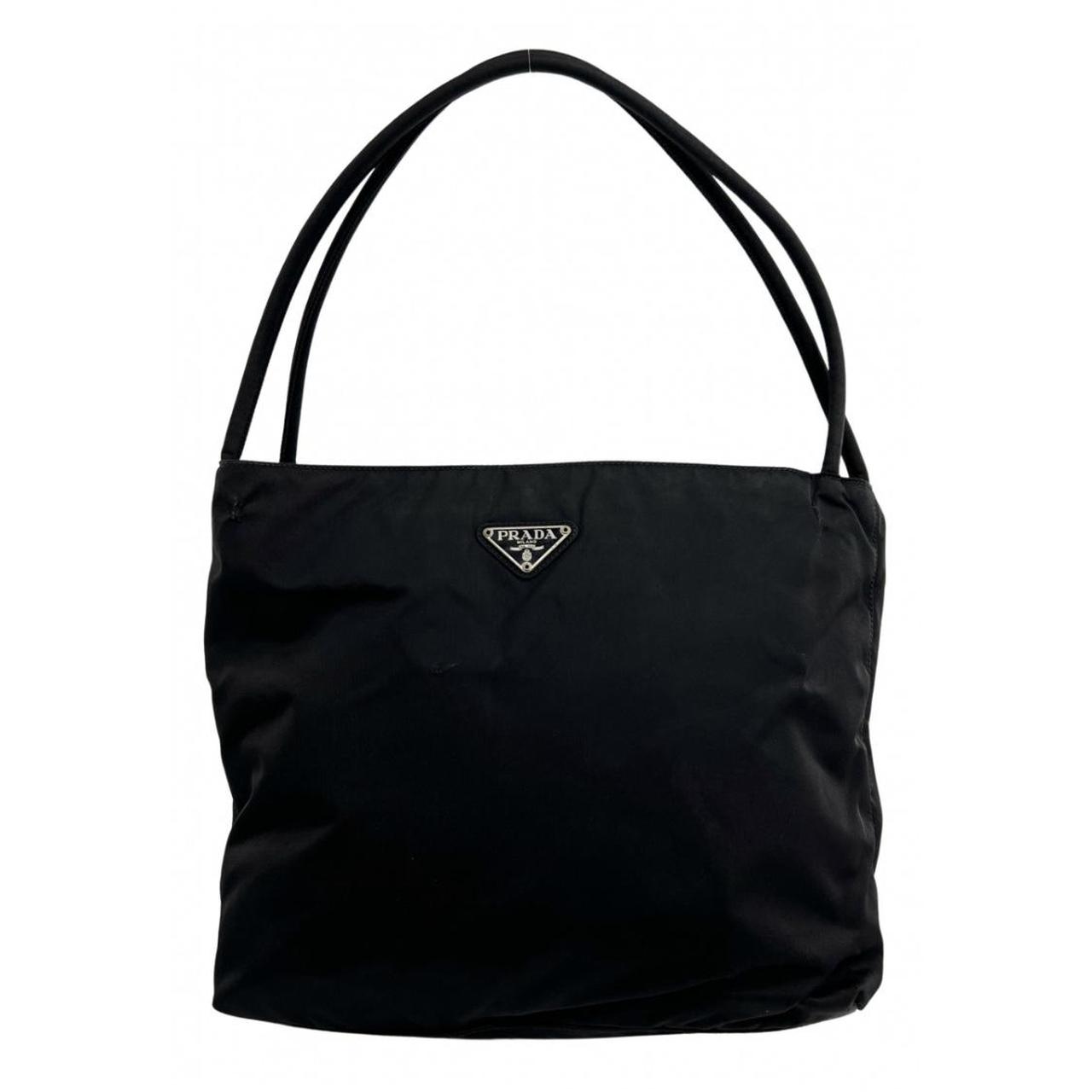 00s prada nylon shoulder bag with tubular nylon... Depop