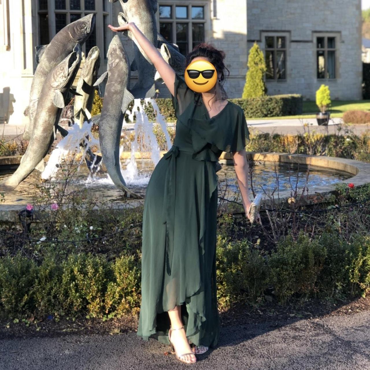 Forest green dress asos best sale