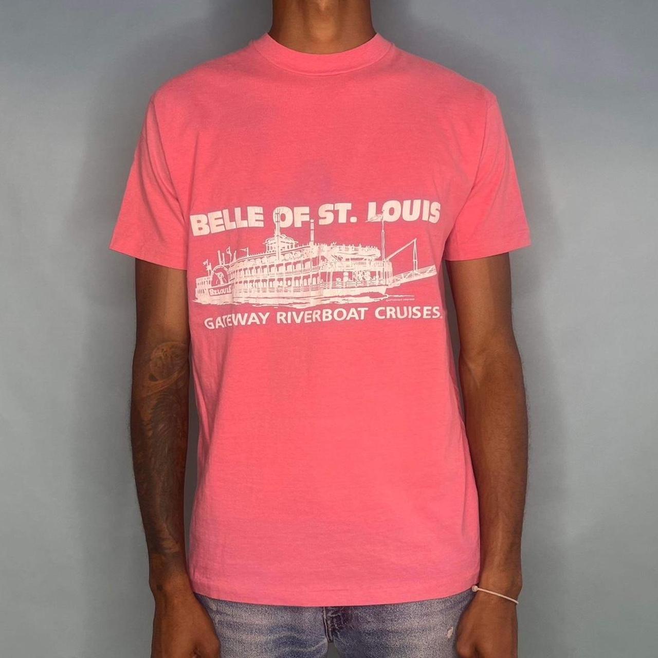 Men's Pink and Orange Tshirt Depop