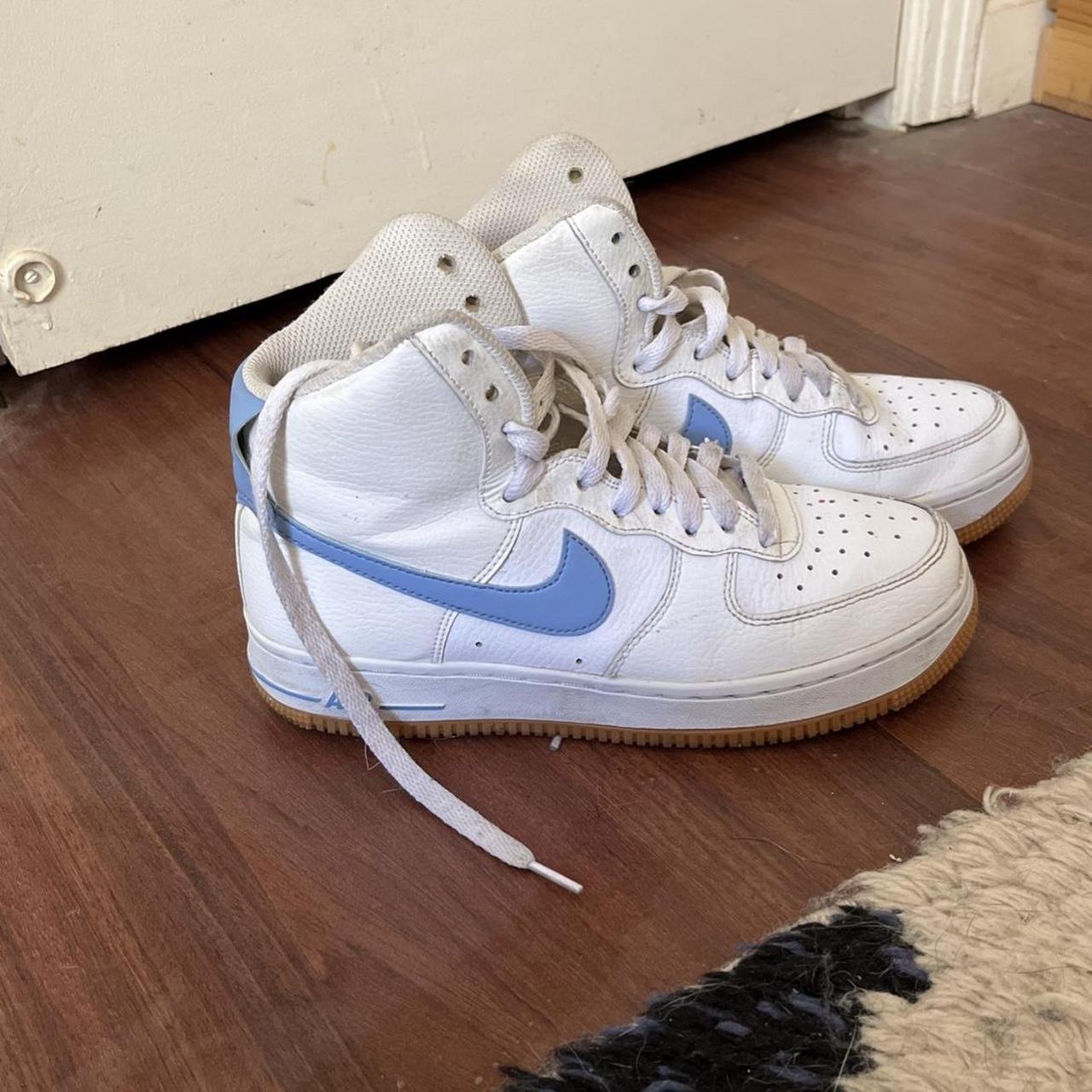 high top air force ones light blue