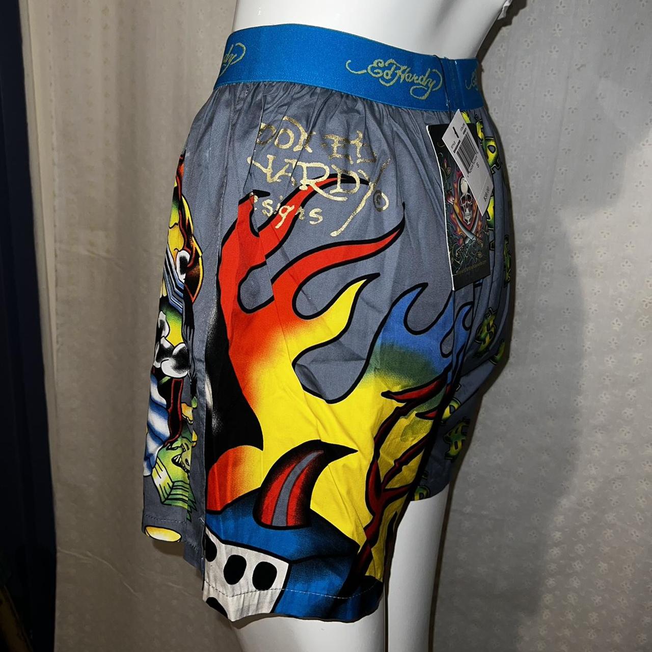 Ed Hardy Men's Blue and Yellow Boxers-and-briefs (4)