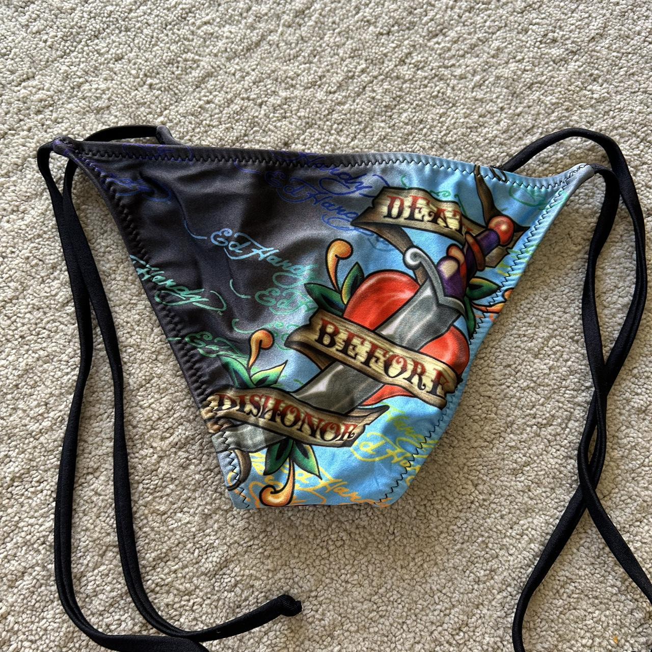 edhardy ビキニ　#5 Ed hardy bikini bottom size L brand new with tags. | Depop