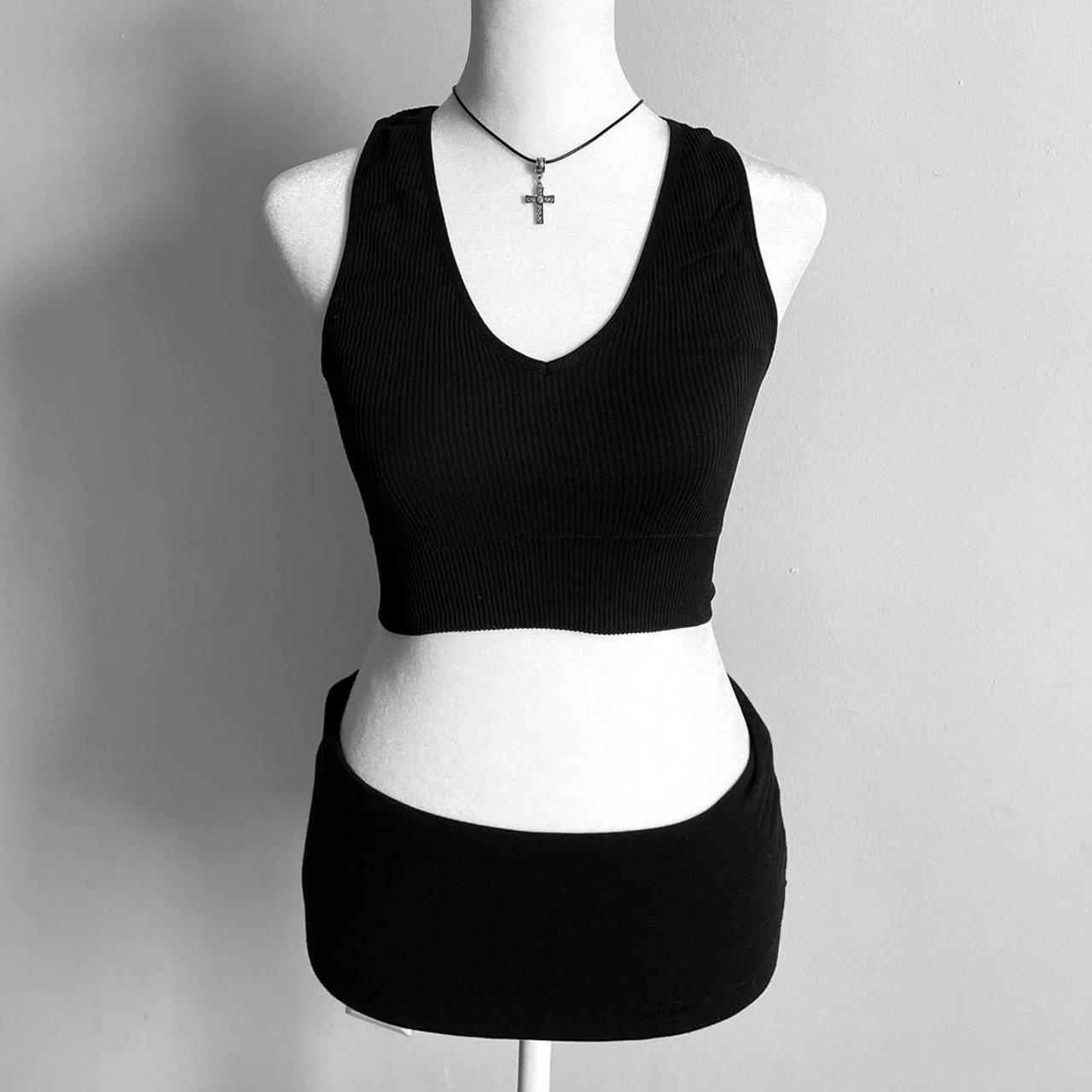Garage Women's Black Vest Depop