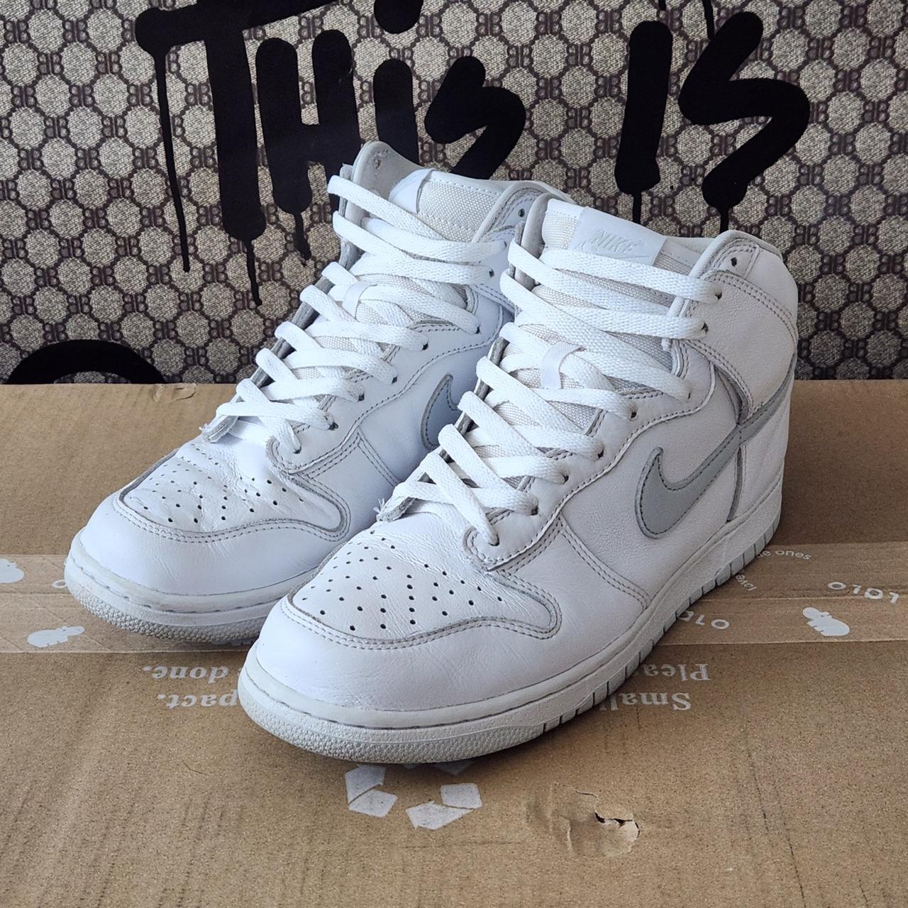 NIKE DUNK HIGH SP - PURE PLATINUM STYLE #... - Depop