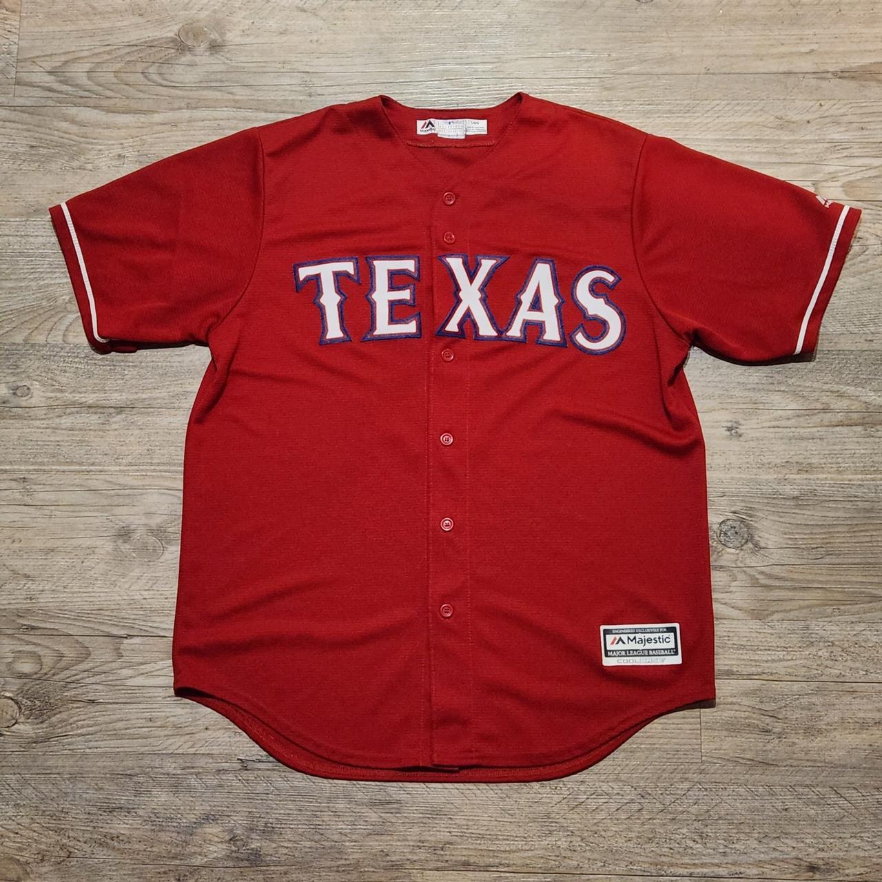 Vintage Clothing Majestic Texas Rangers Elvis Andrus Jersey 48 / 40A83