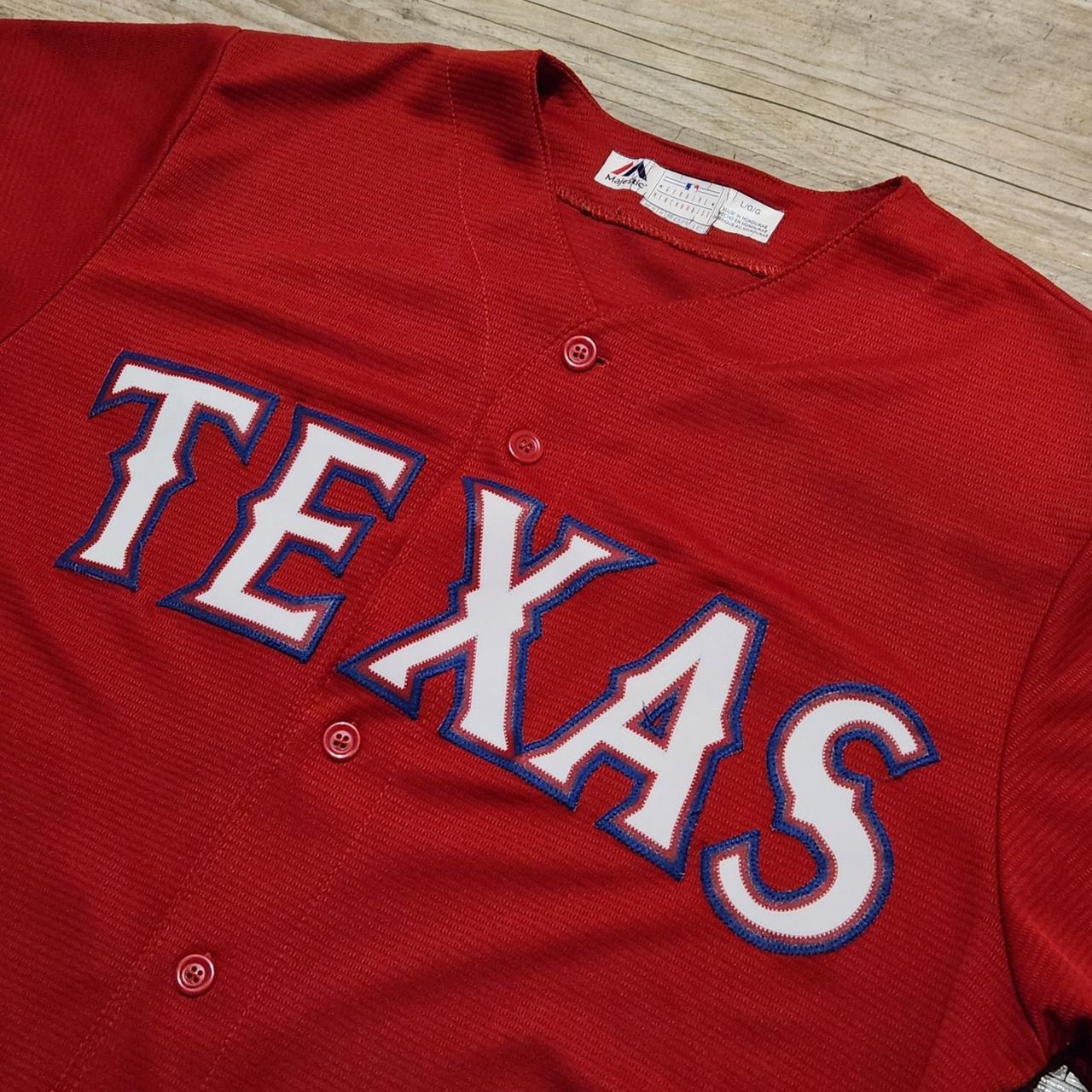 Vintage Clothing Majestic Texas Rangers Elvis Andrus Jersey 48 / 40A83