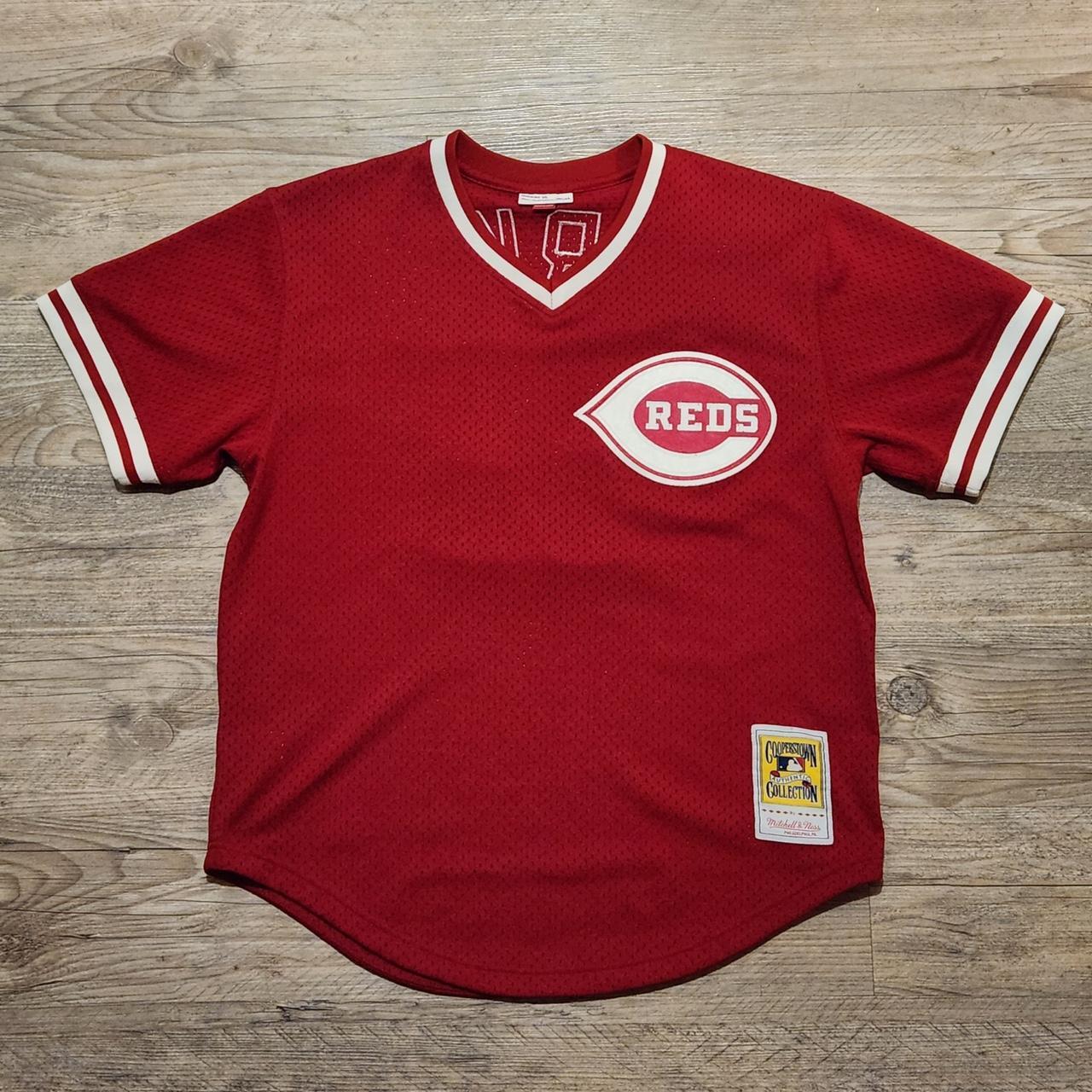 Mitchell & Ness Reds Barry Larkin Jersey