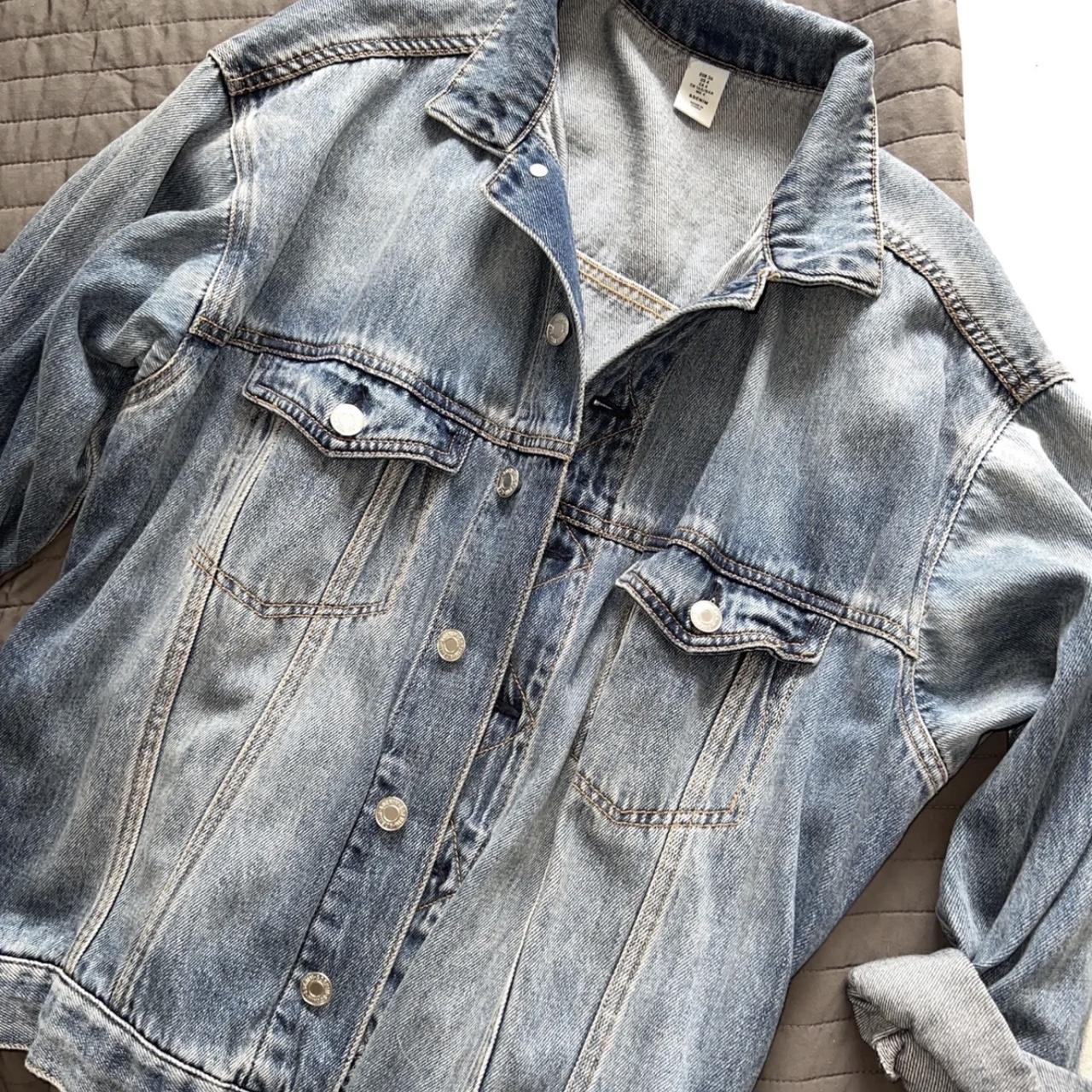 H&M denim jacket size small Depop