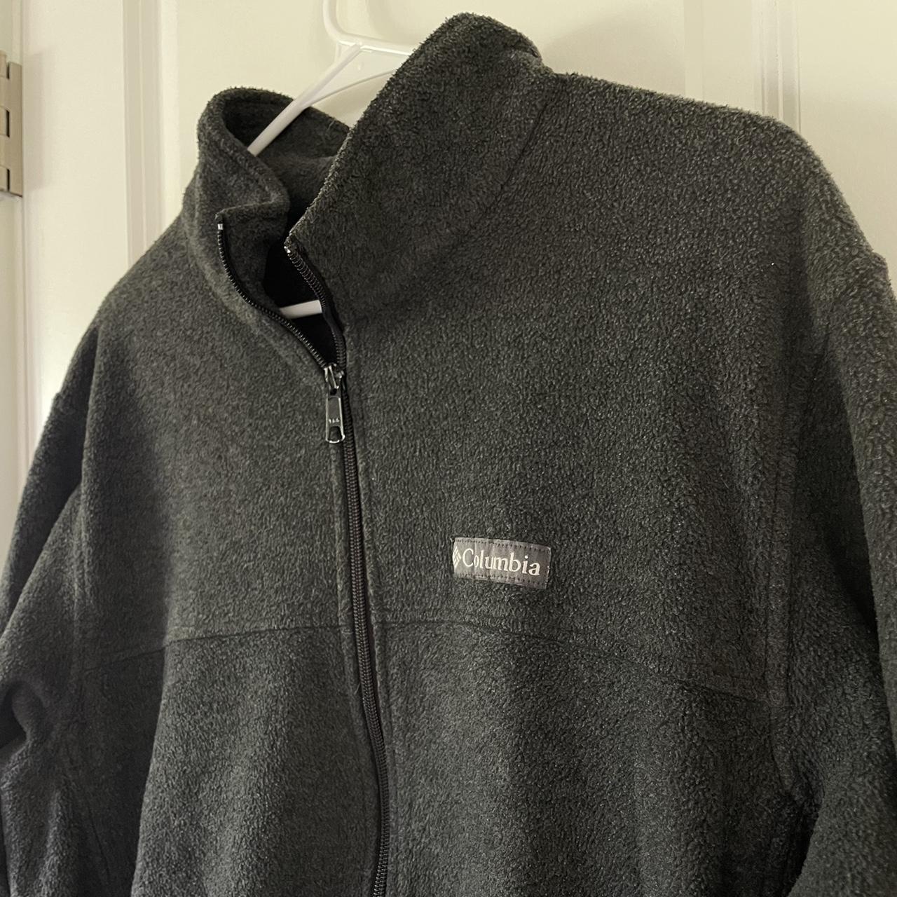 Dark grey Columbia zip up jacket #columbia #jacket... - Depop