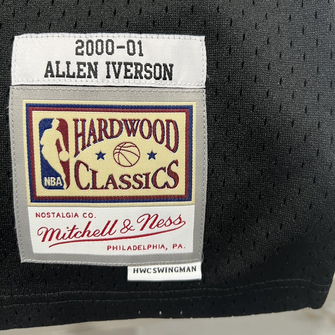 BRAND NEW Stitched Split Allen Iverson Jersey Size - Depop