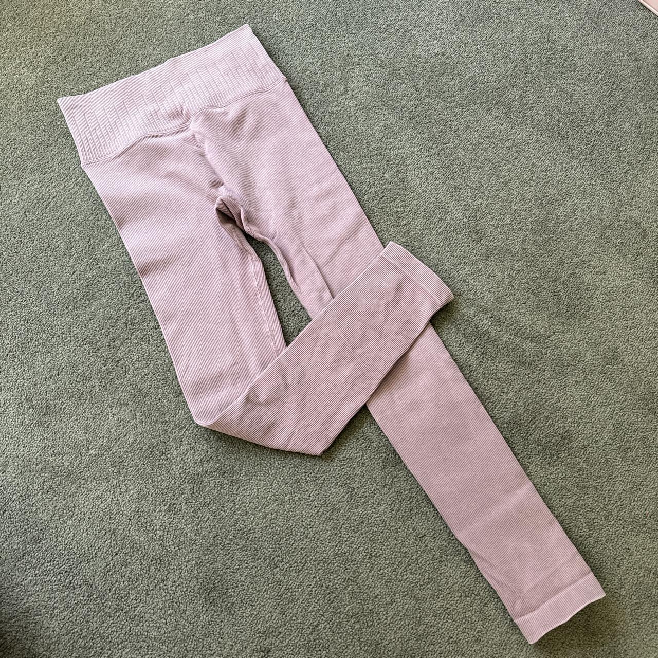 Kmart Ribbed leggings Blush purple Size 10. Depop