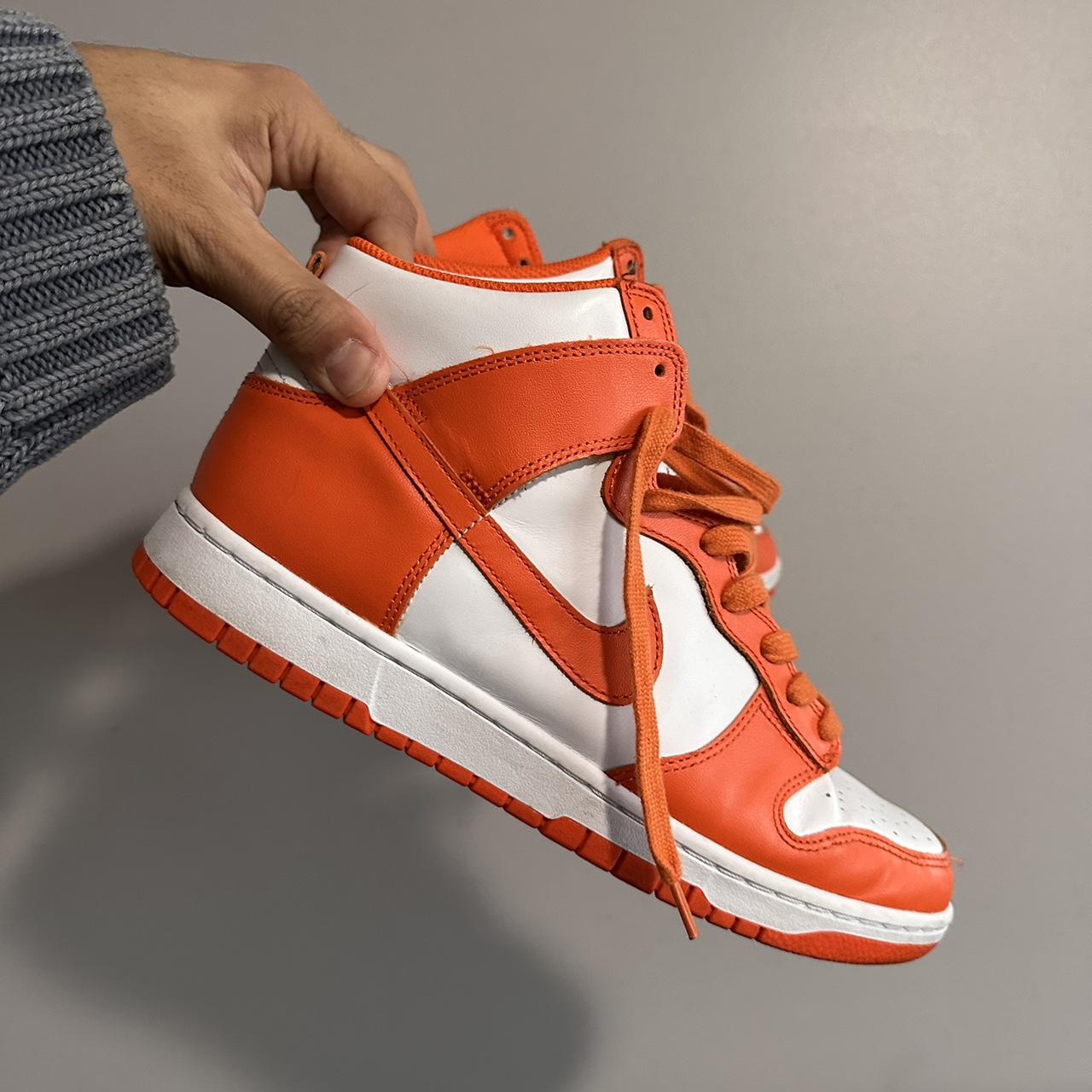 Nike Dunk High Retro Syracuse/Orange Blaze 2021 Size... - Depop