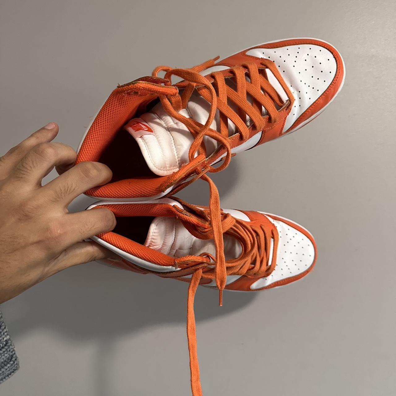 mens orange and grey nike shoes