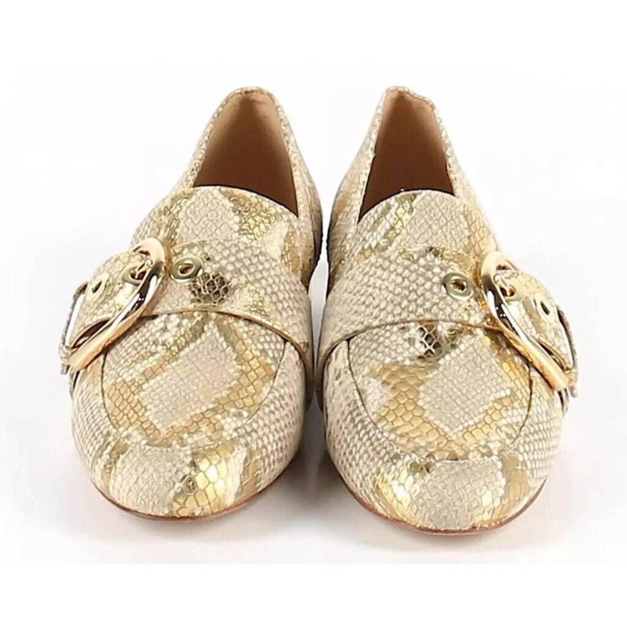 Michael kors store gold loafers