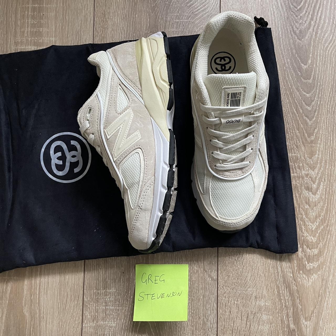 New balance 990v4 stussy cream fashion