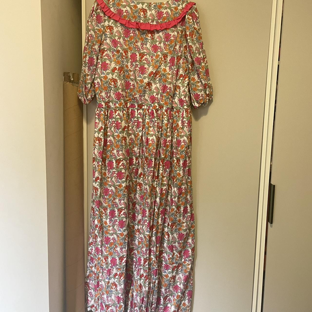 Molby the label bertie wildflower floral smock dress... - Depop