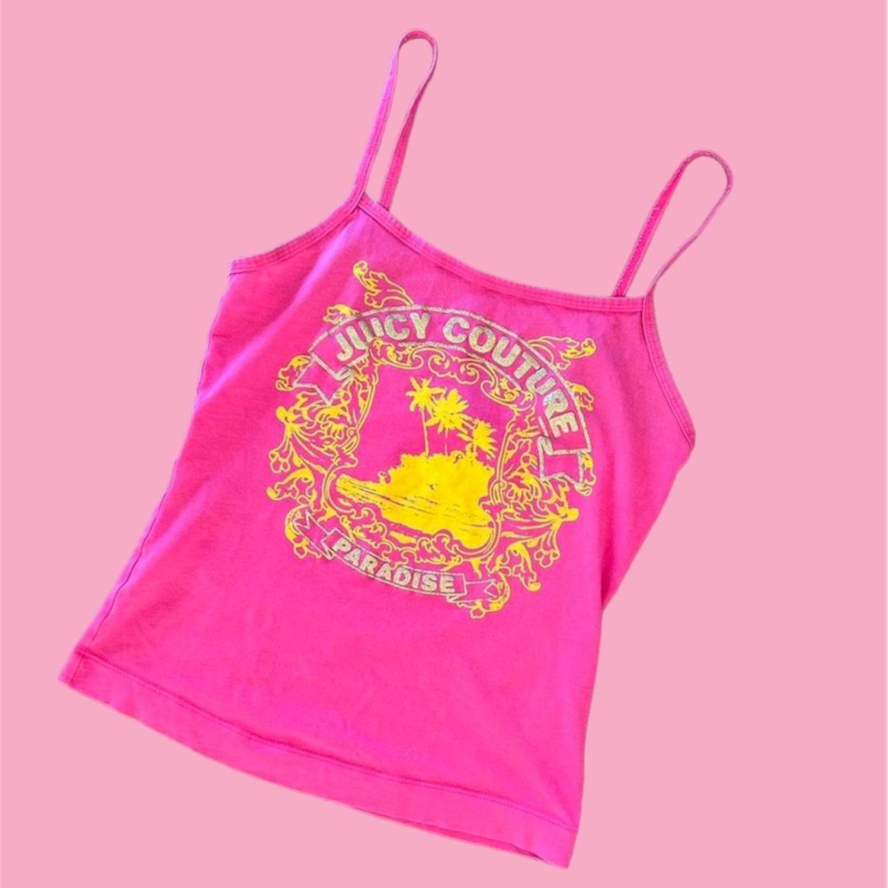 Vintage Juicy Couture Y2k Rare Hot Pink Tropical Depop 8654