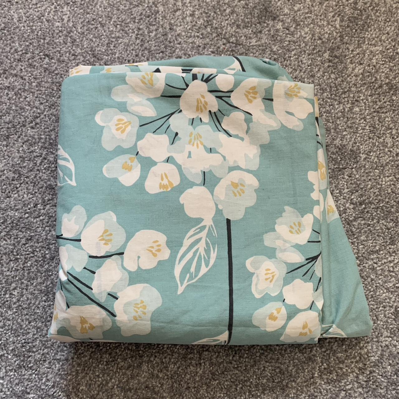 Dunelm Floral Double Duvet Cover Double Sided 2... Depop