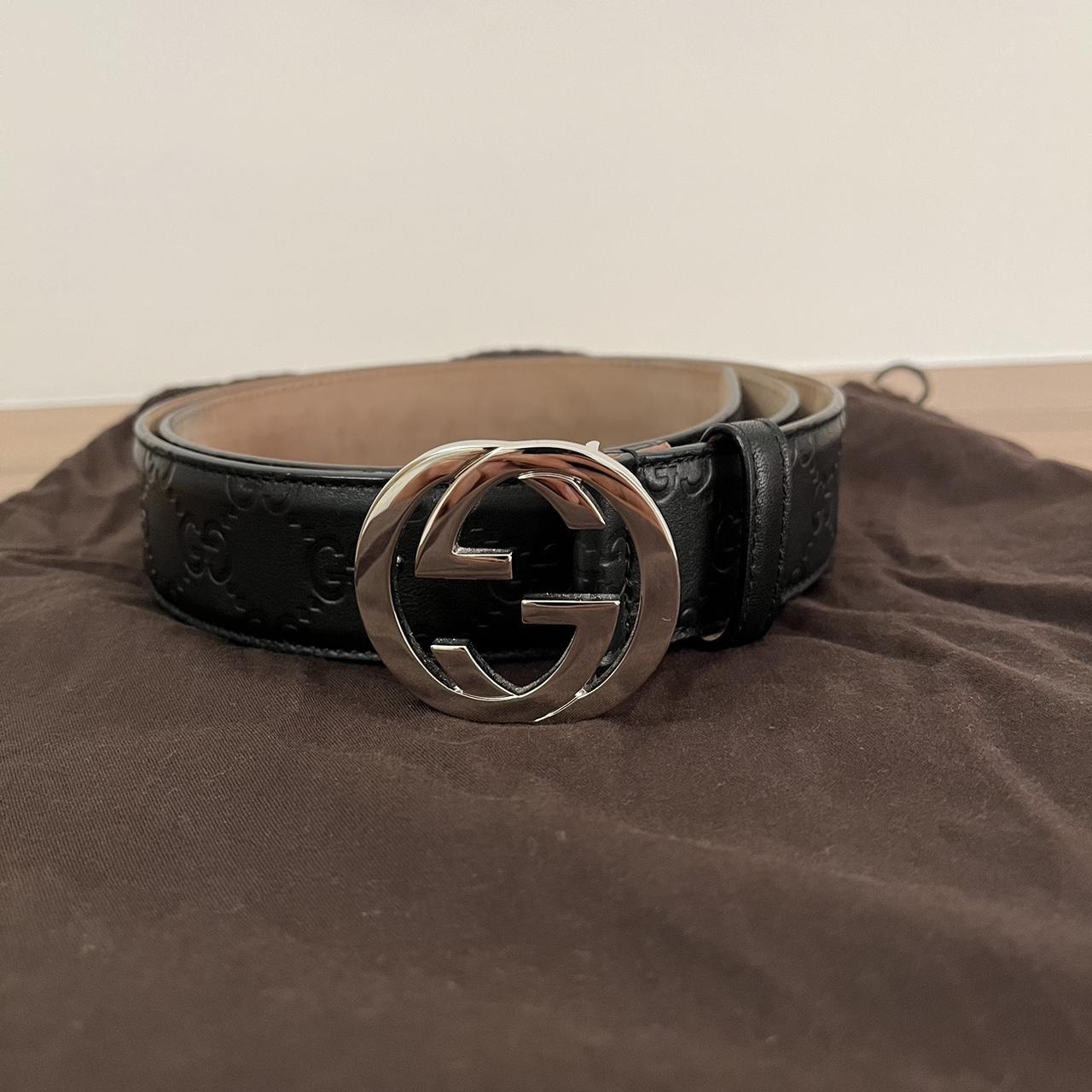 Gucci Men's Black Belt | Depop