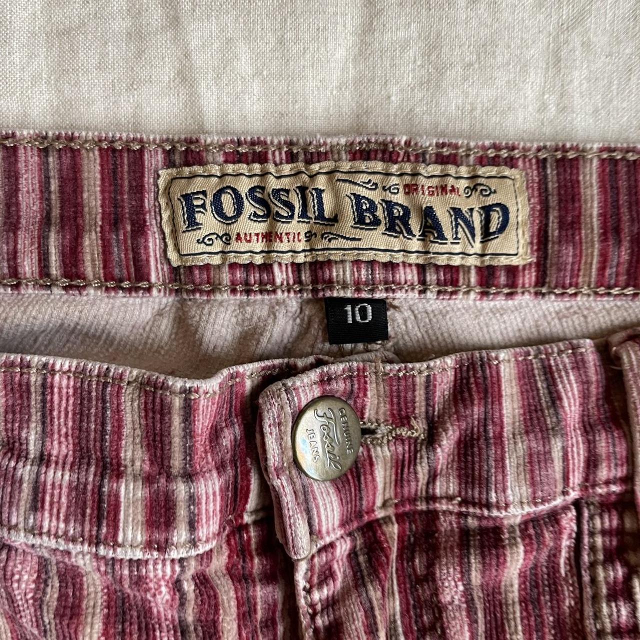 Fossil Women's Pink and Burgundy Trousers (3)