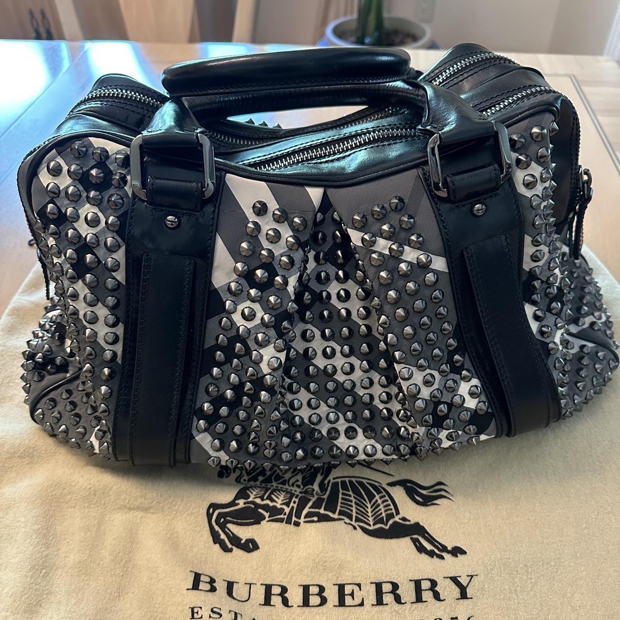 Burberry prorsum black studded knight bag best sale