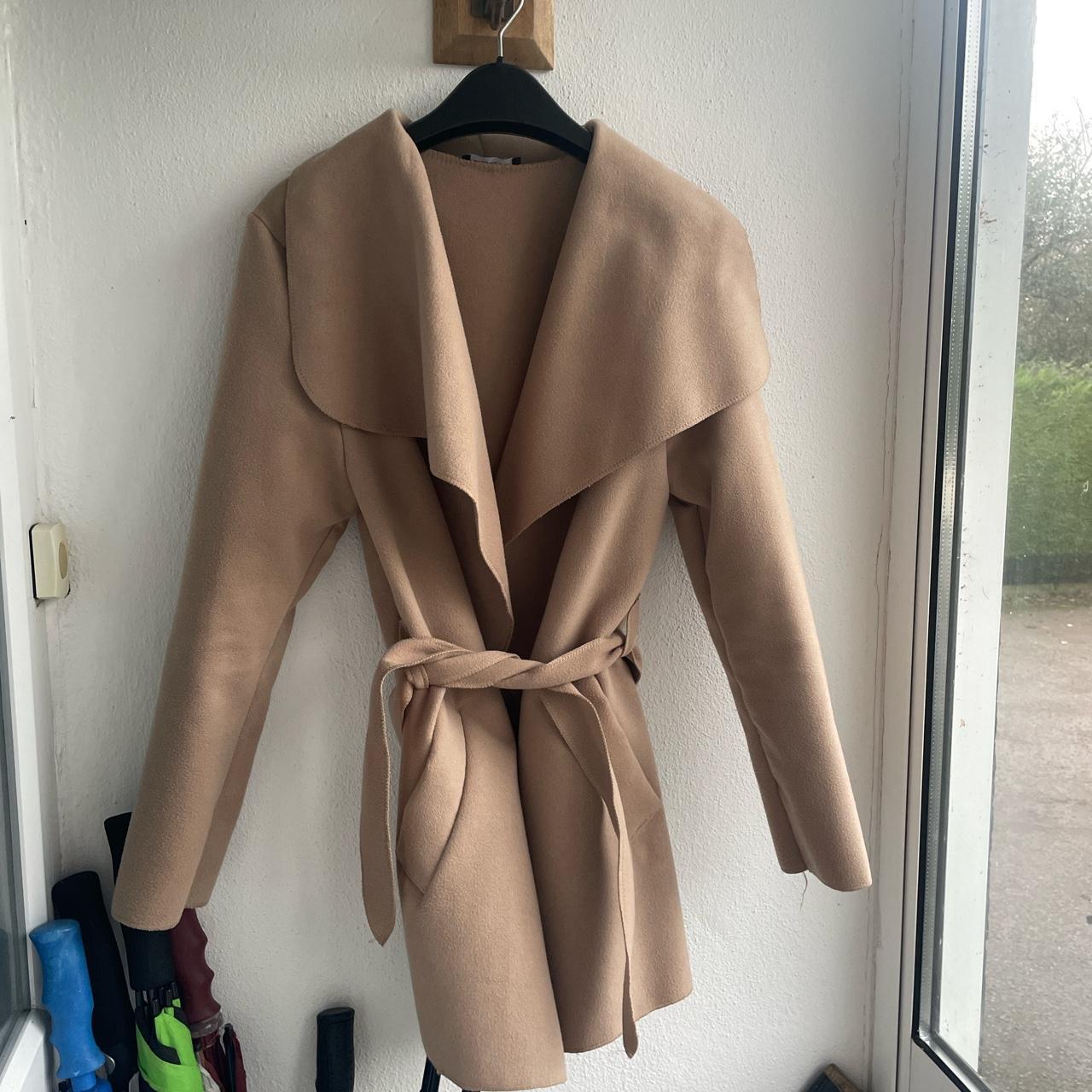 I saw it on sale first camel coat