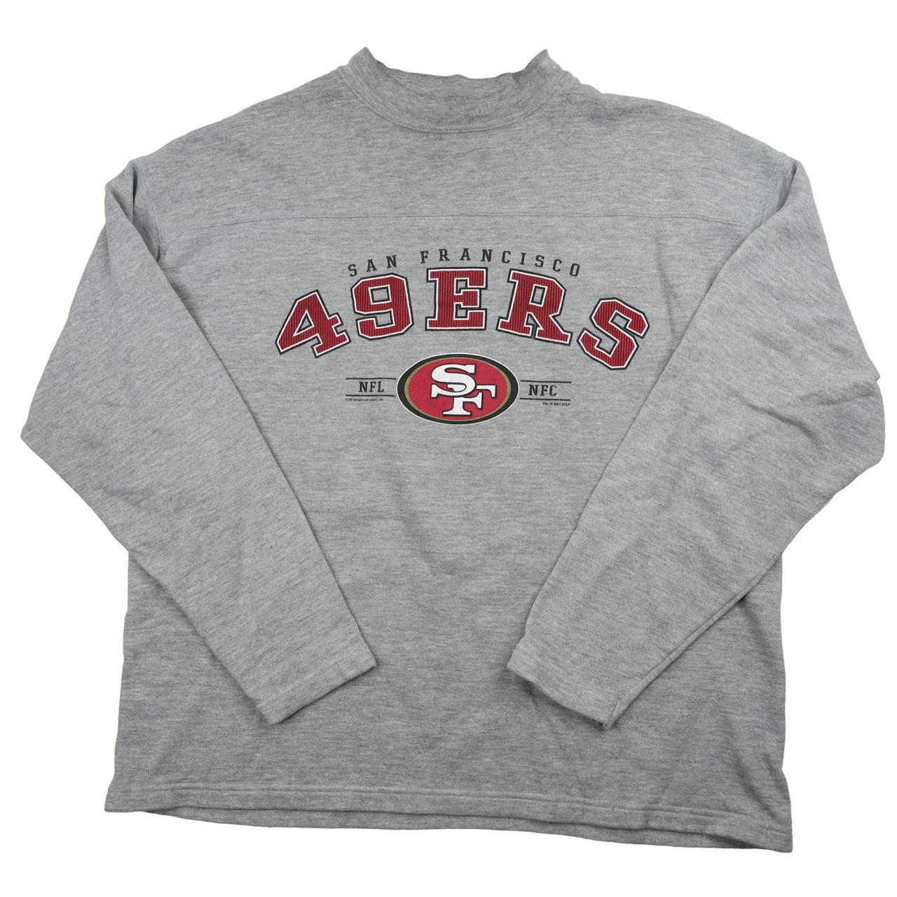 Vintage San Francisco 49ers T-Shirt Sizing: Tag - Depop