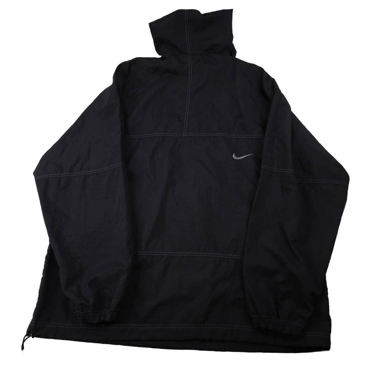 Vintage black nike on sale windbreaker