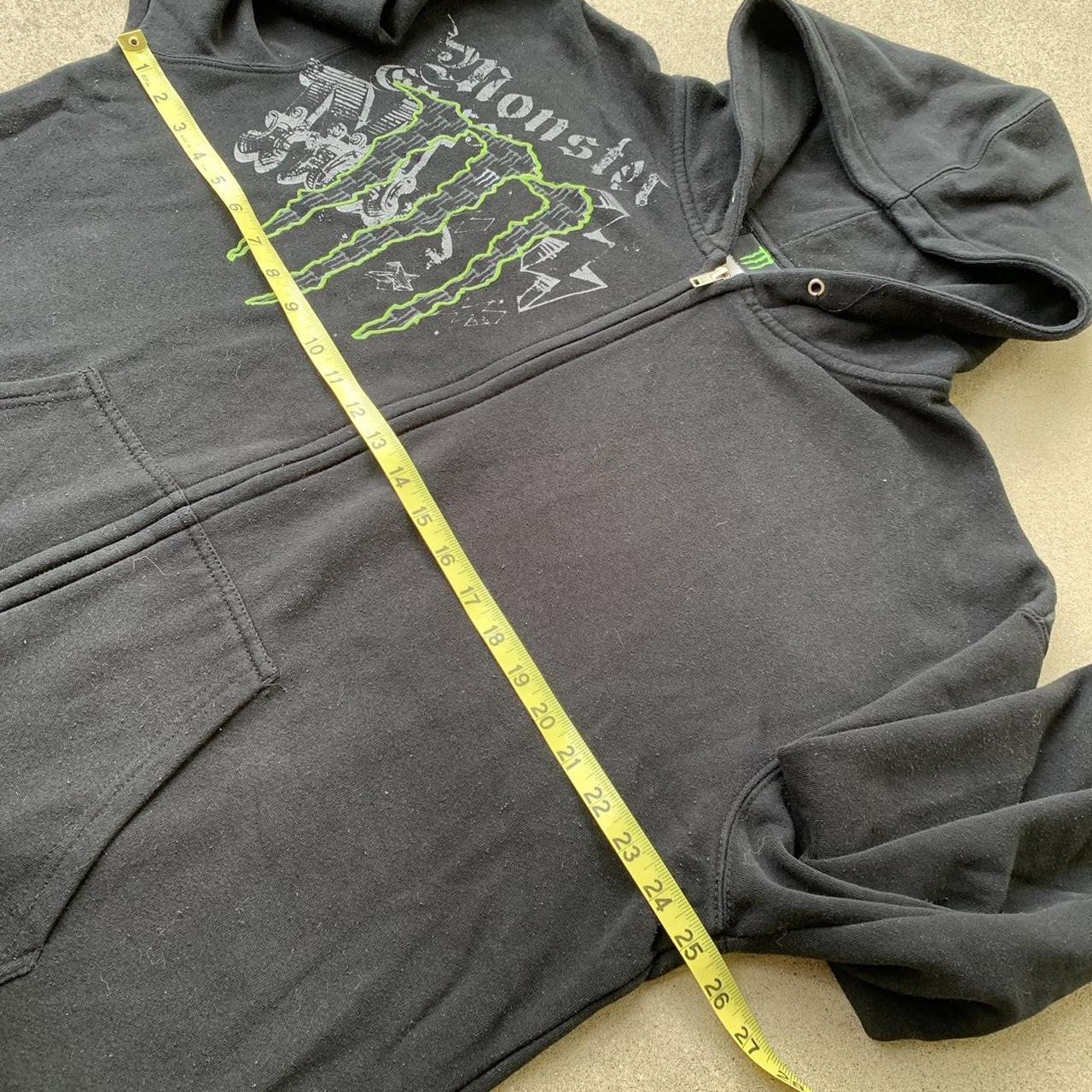 Affliction Men's Black and Green Hoodie (4)