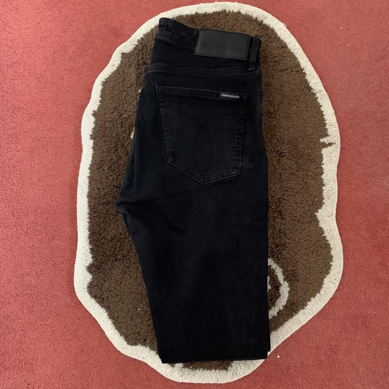 Calvin Klein slim fit black jeans Size 32R: 32waist... - Depop