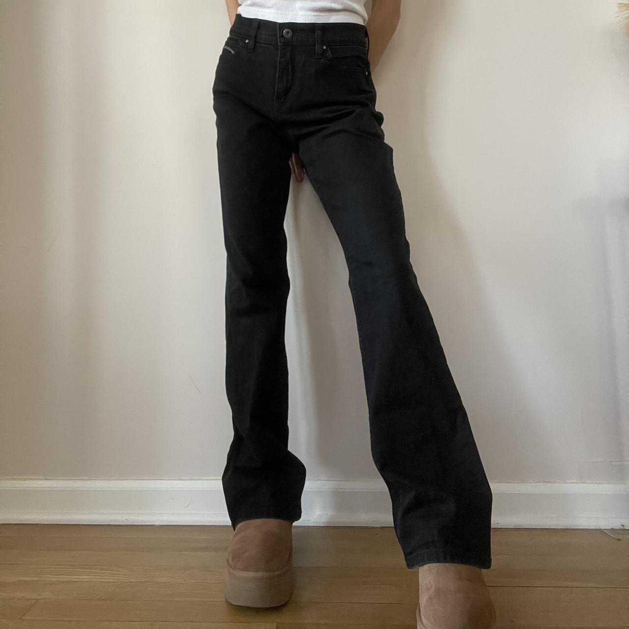 Vintage Black Levi’s Jeans Classic bootcut fit with... - Depop