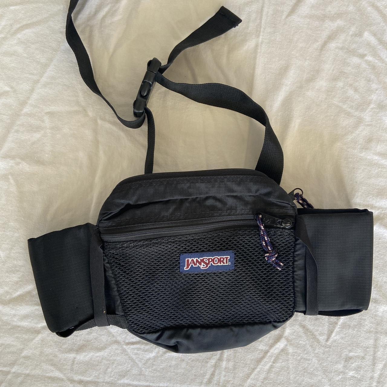 Vintage y2k Jansport gorpcore hiking black hip pack Depop