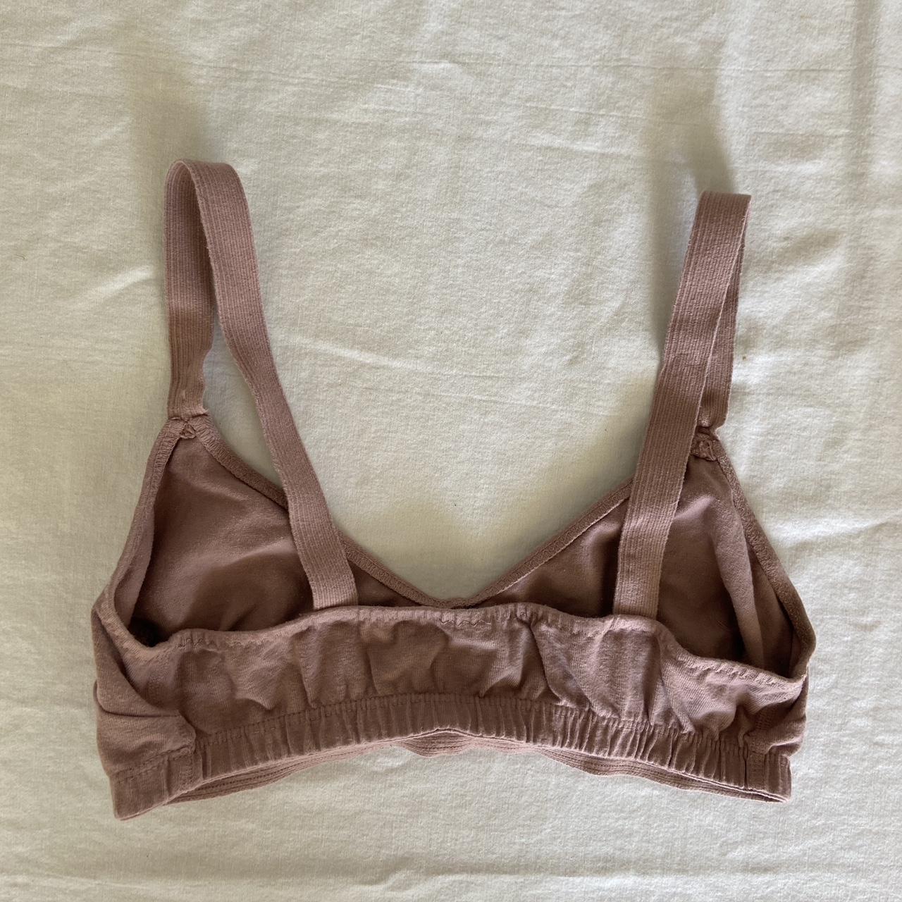 Pansy Women's Pink and Brown Bra (2)