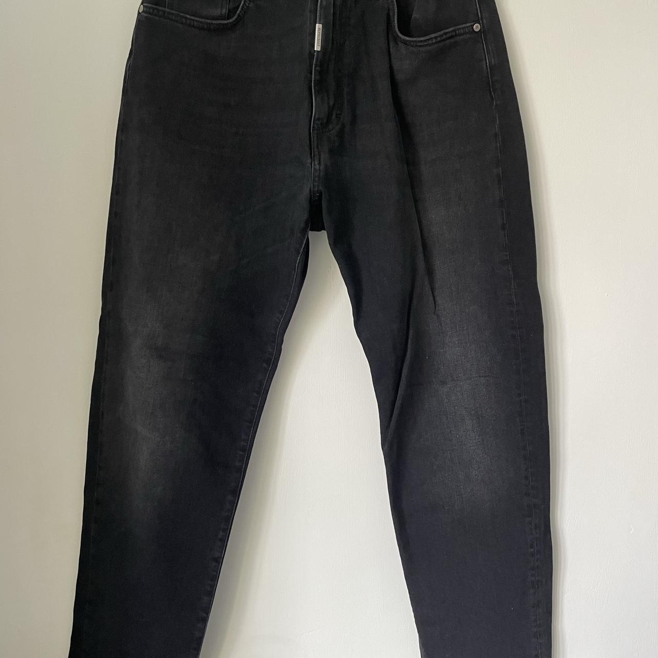 Black baggy jeans, crafted from luxury soft stretch... - Depop