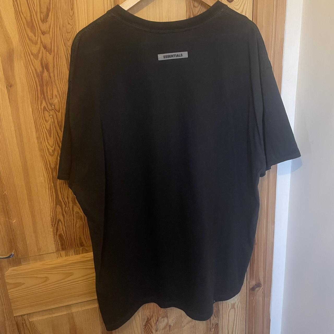 Mens FEAR OF GOD ESSENTIALS black Logo T-Shirt