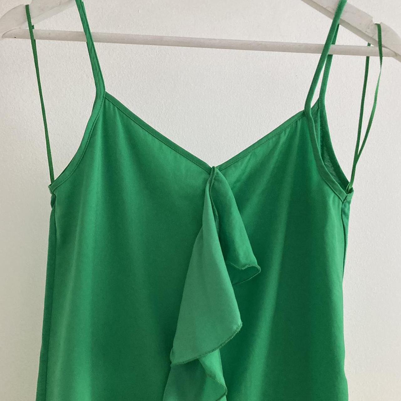 Zara green mini dress Size Small Great condition... - Depop