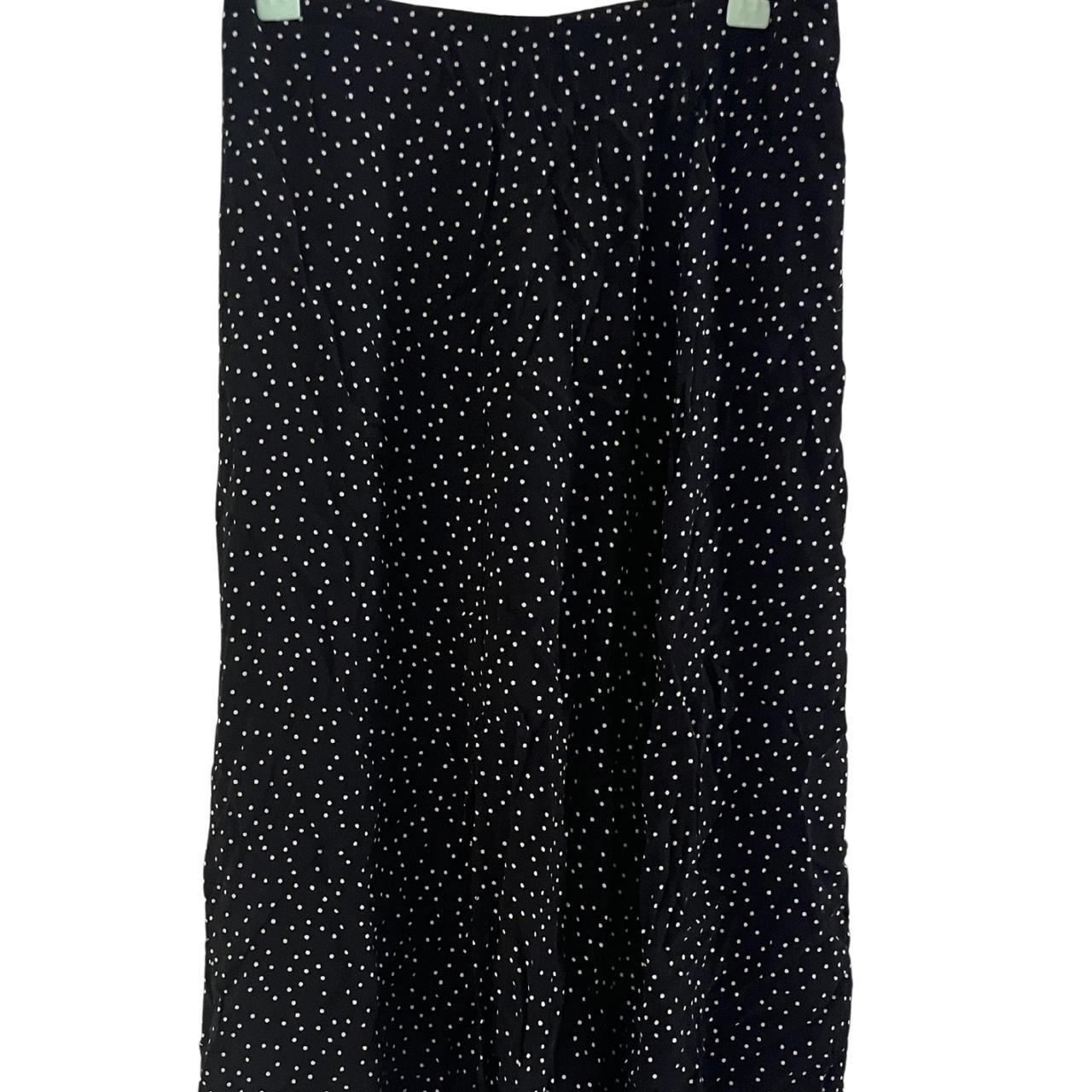 New look pleated midi skirt in black polka dot best sale