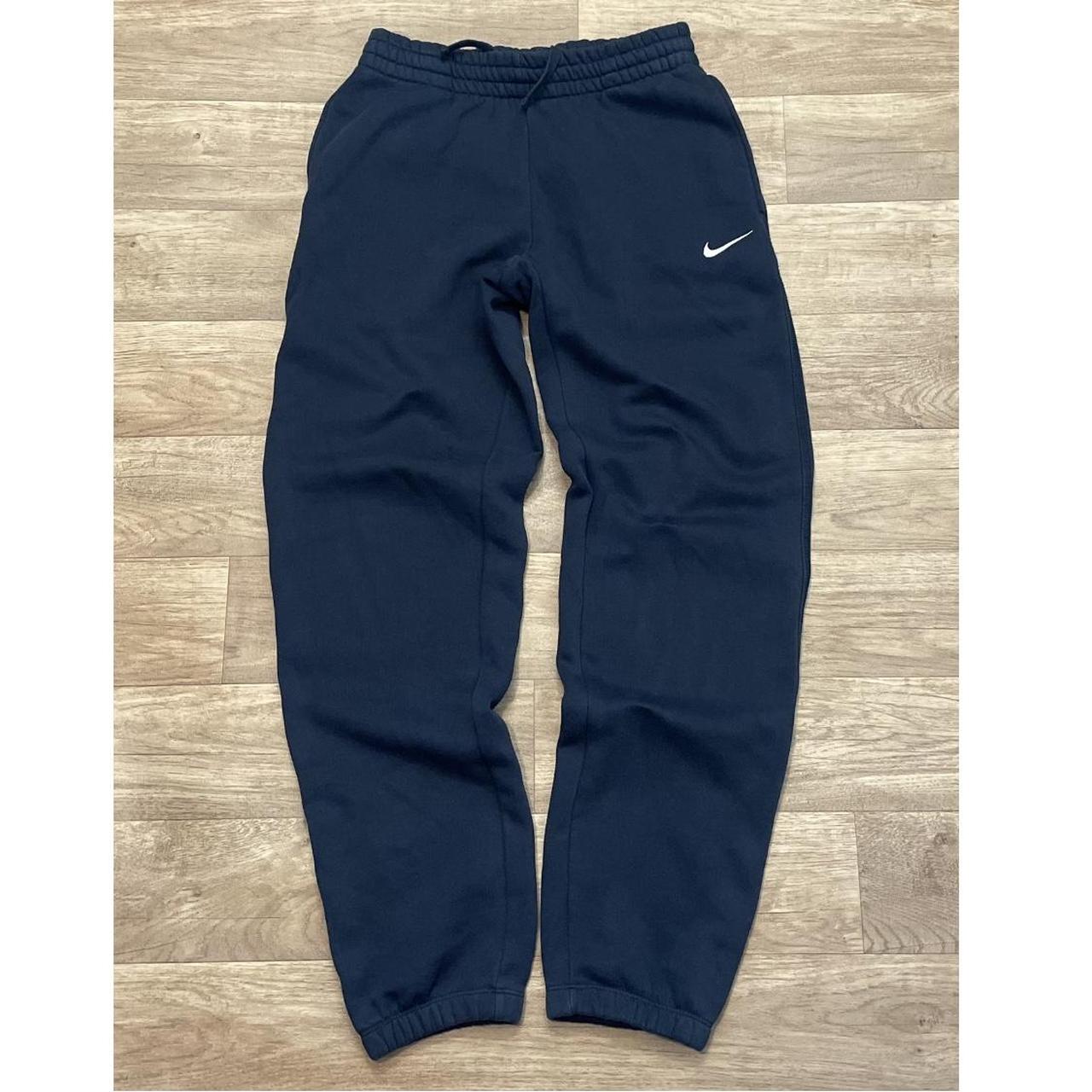 Vintage Early 2000's Nike Baggy Fit Joggers Navy... - Depop