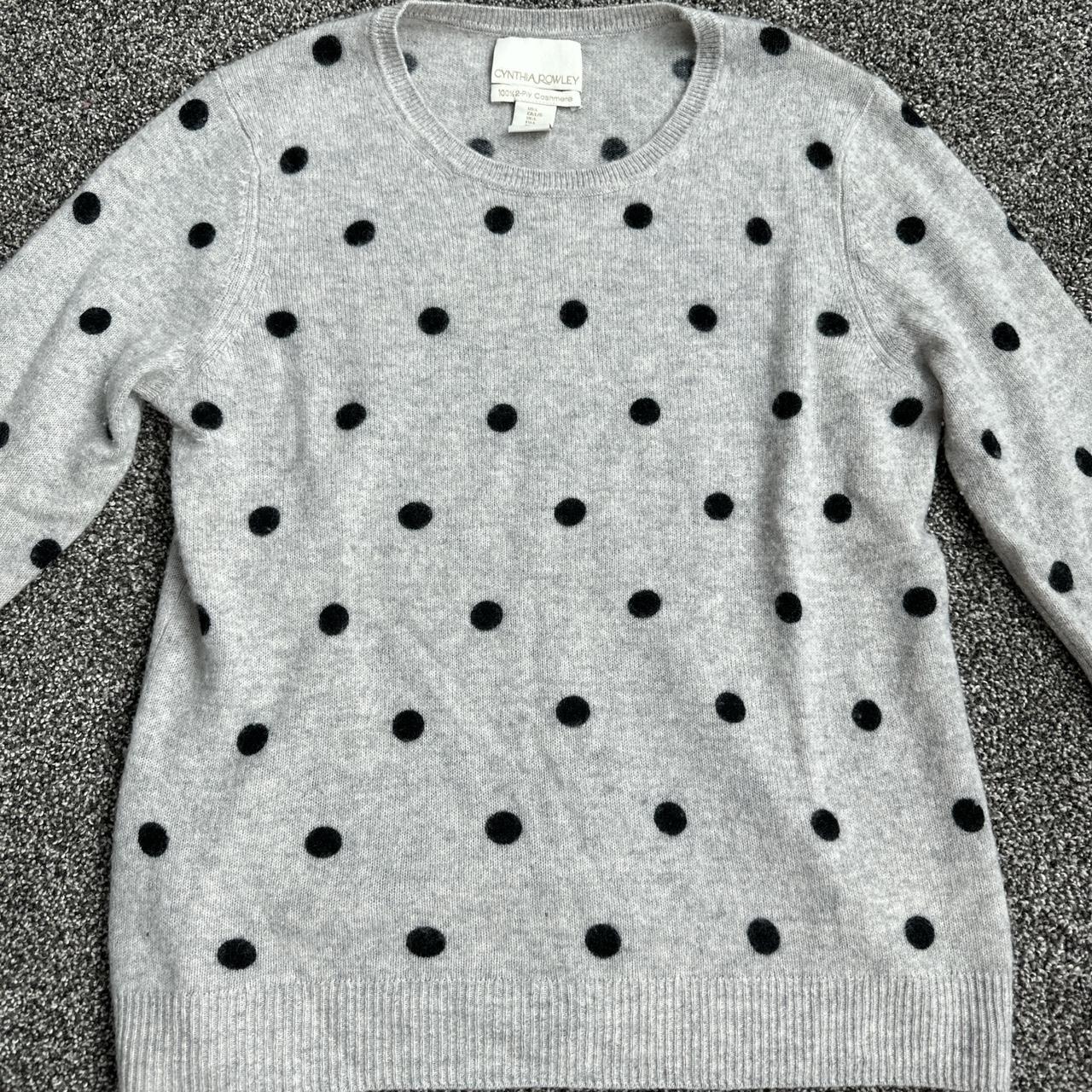 Cynthia Rowley cashmere polka dot sweater. Super. Depop