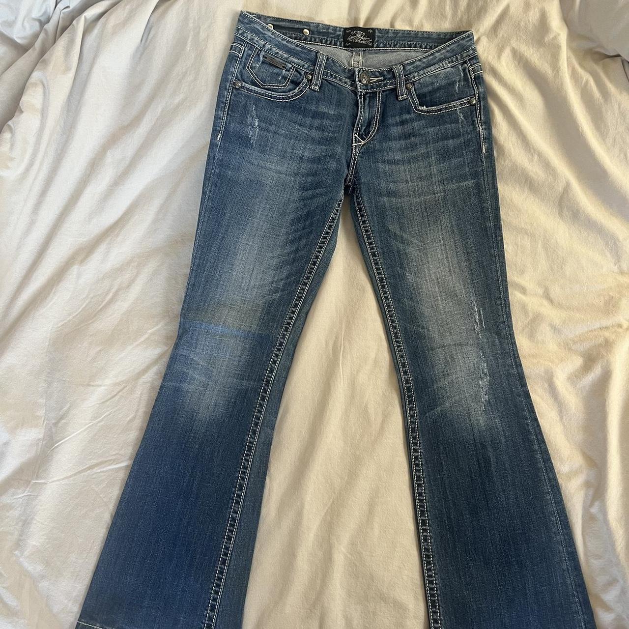 y2k rerock for express jeans! these jeans are so... - Depop
