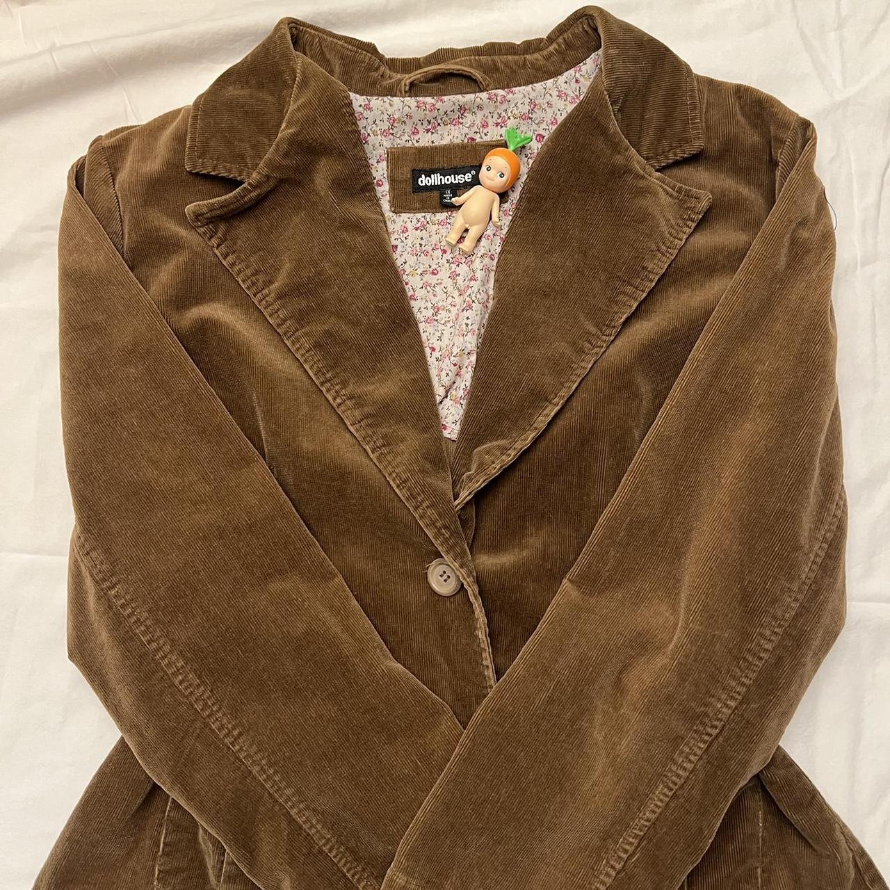 y2k vibe dollhouse corduroy jacket! has one button... Depop