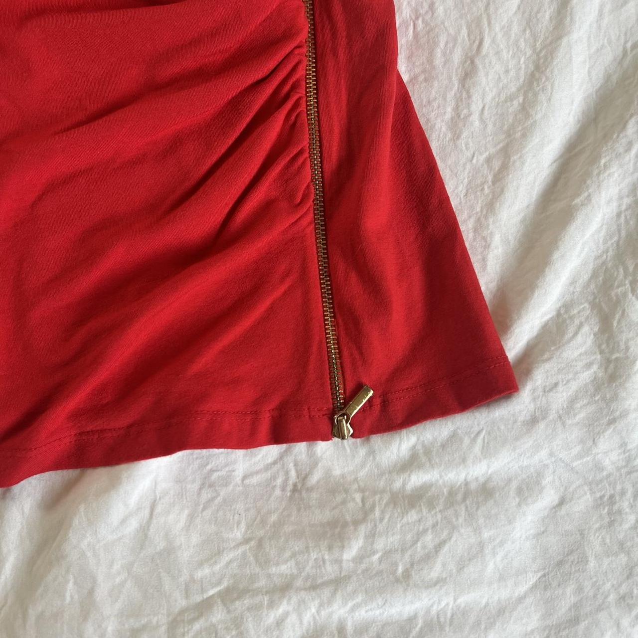 Cache Women's Blouse - Red - M – Caché red cowl n… - image 4