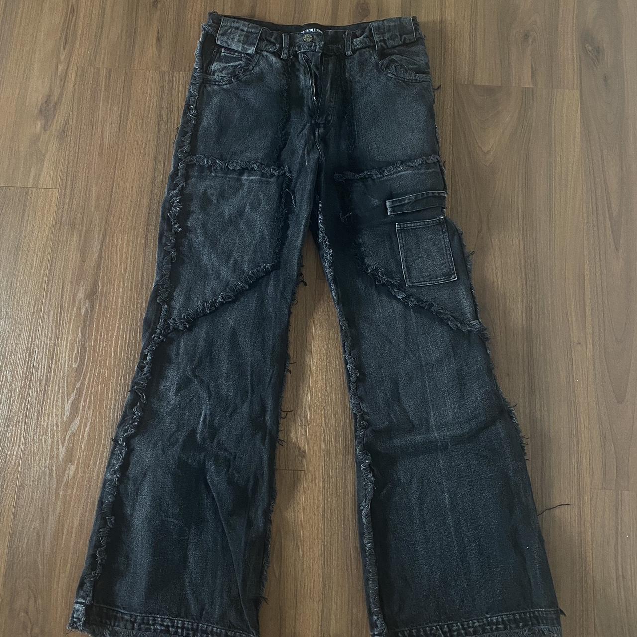 最終値下げNO/FAITHSTUDIOS FLARED DENIM 001 FLARED DENIM 001 BLACK – NO/FAITH STUDIOS
