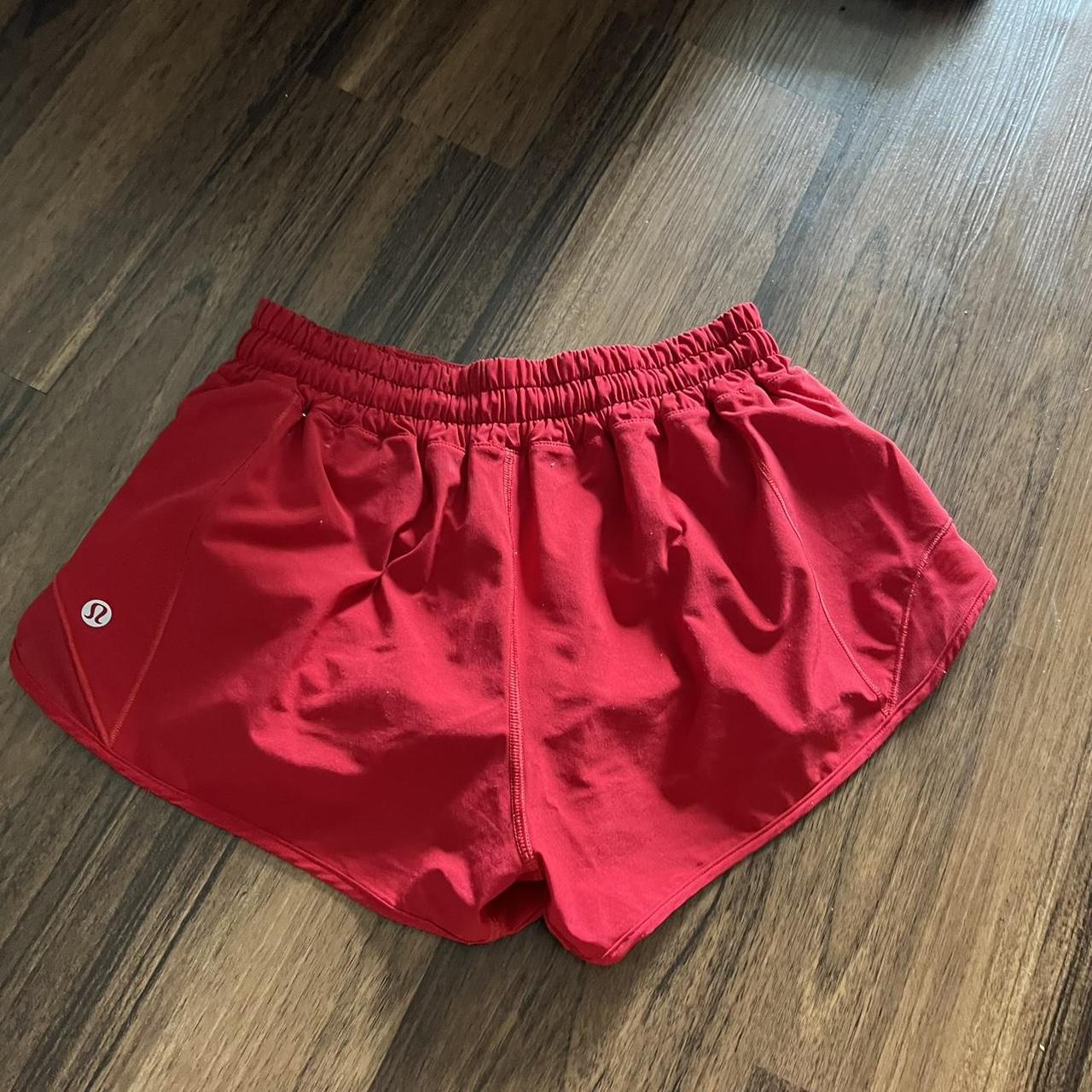 Lululemon Women's Red Shorts | Depop