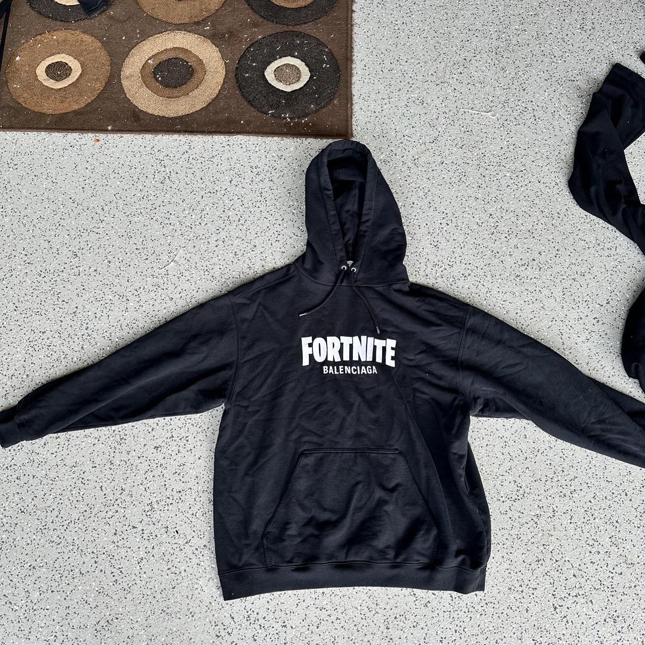 NWT and 100 AUTHENTIC BALENCIAGA FORTNITE LOGO HOODIE S SIZE FIT M  eBay