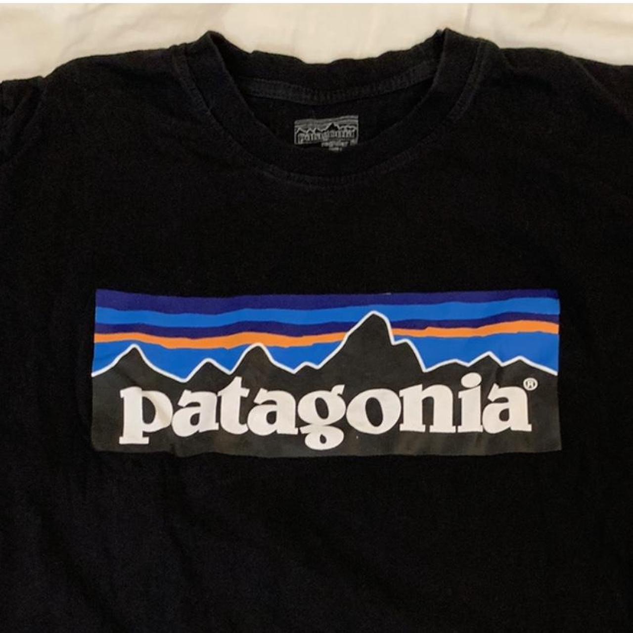 Patagonia logo tee - Depop