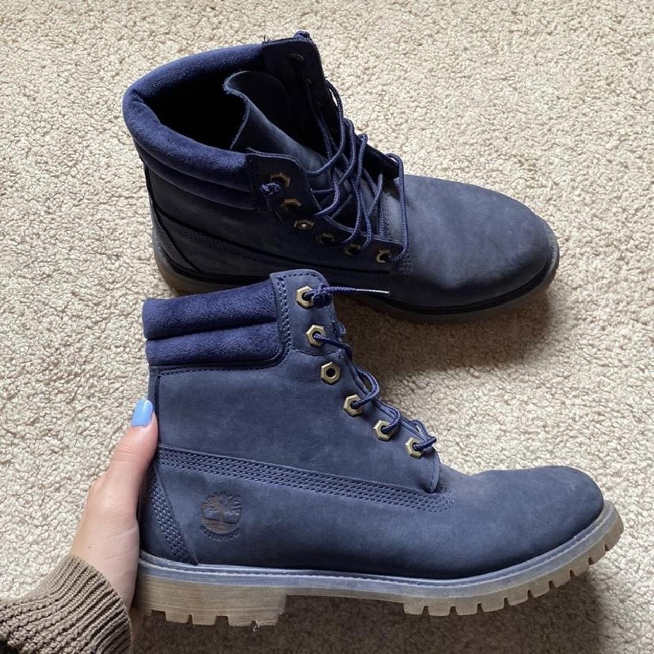 Womens navy shop blue timberland boots