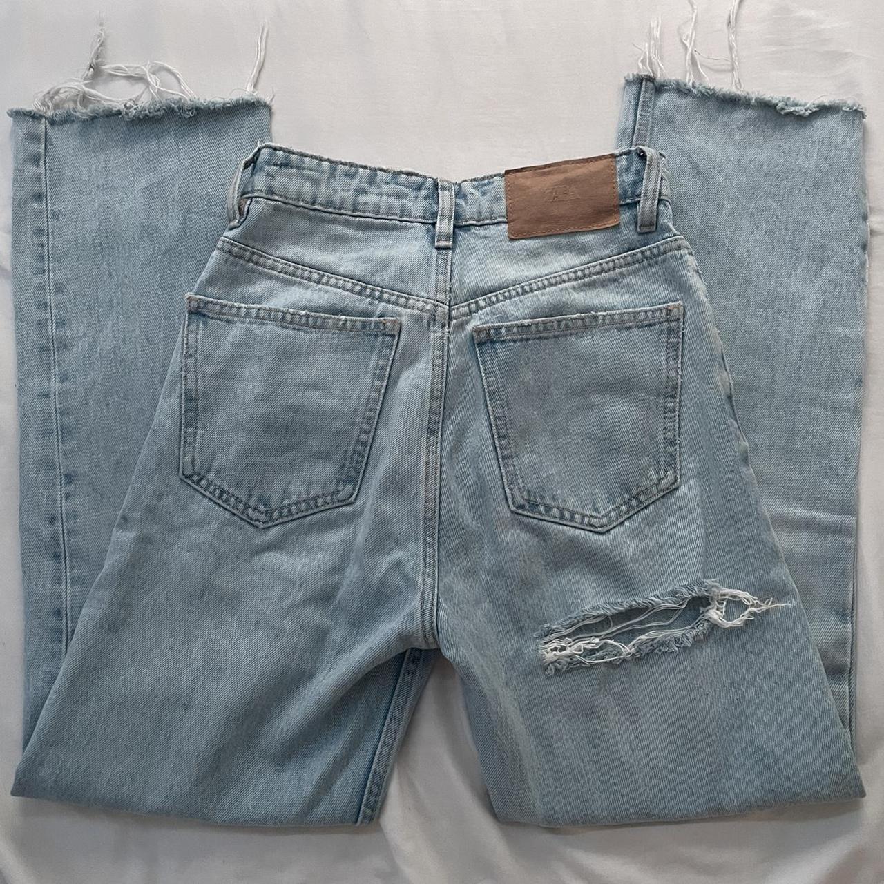 Zara Women's Blue Jeans | Depop