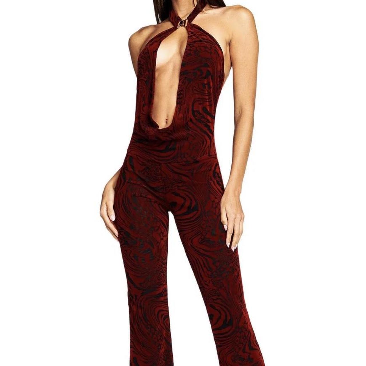 I am store gia red jumpsuit