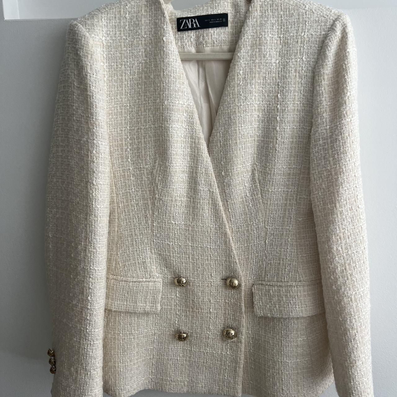 Tweed zara clearance blazer